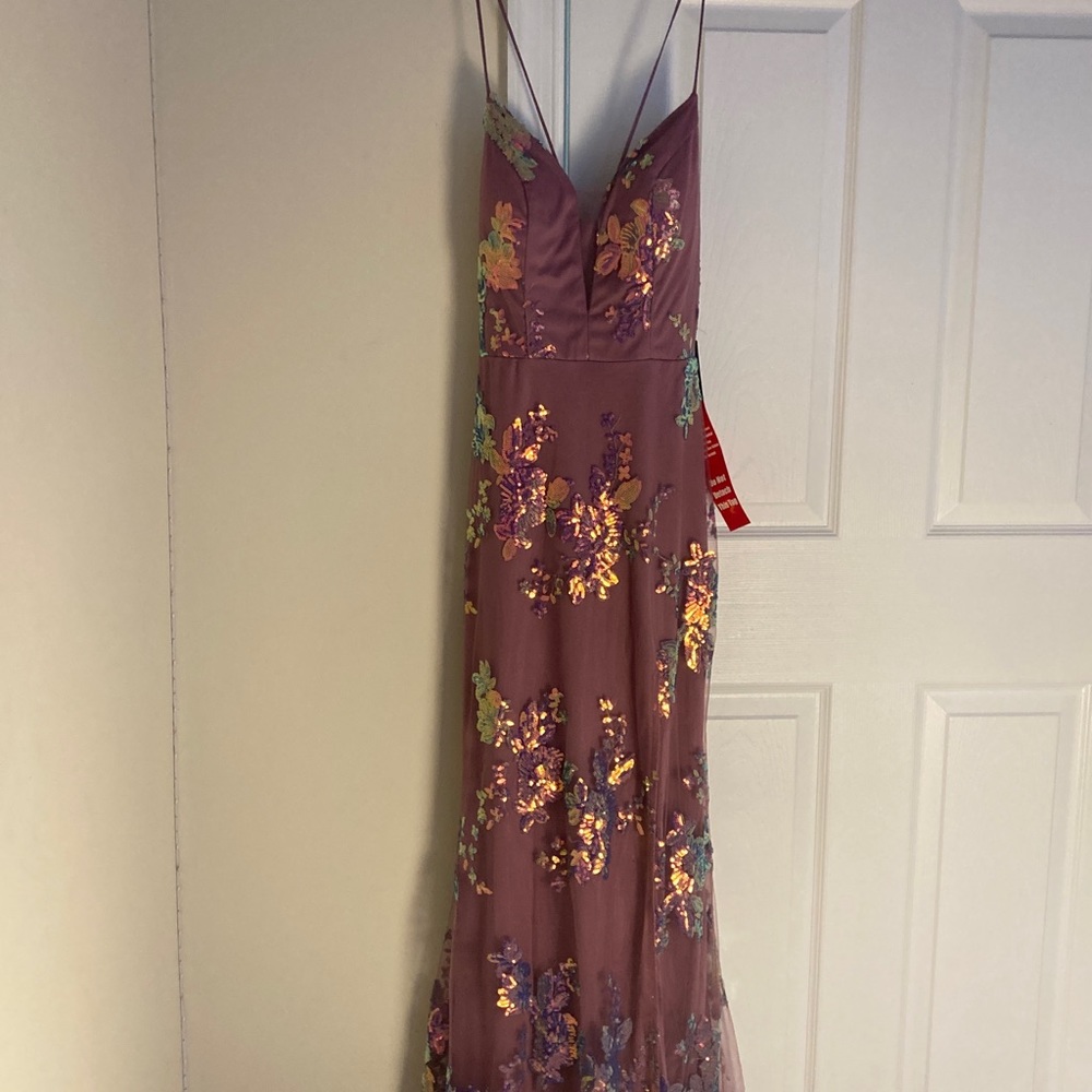 Purple maxi dress